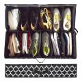 Shoe Storage Organizer for Closet (2 Pack Fits 24 Pairs), with Cover