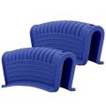 Silicone Pan Handle Cover Ear Clip Cast Iron Handle Holder,blue,2pcs