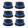 6 Pack Replacement Spools for Ryobi One+ Ac14rl3a Cordless Trimmers