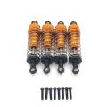 4pcs Metal Shock Absorber for Wltoys 124019 124018 144001 Rc,yellow