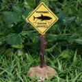 Shark Warning Signs, Funny Aquarium Landscape, Fish Tank Decorations