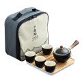 Ceramic Set Portable Travel Tea Set for Travel Family Outdoor A