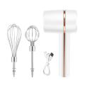 Electric Whisk Usb High-power Rechargeable Cream Mixer White