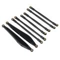 8 Pcs Metal Link Rod Linkage Rear Trailing Arm Set for Axial Rbx10,3