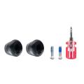 Pu Roller Skate Toe Stoppers with Bolts & Screw Driver Accessories 4