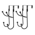 2pcs Wrought Iron Wall Clothes Hanger Hook Home Decoration A
