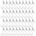 40pc Metal Long Tail Clip with Hooks Clothes Pins for Kitchen Office