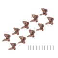 10 Pcs Cabinets Handles Single Hole Antique Butterfly Knob with Screw