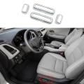 Car Seats Adjustment Switch Knob Control Cover Trim Interior Silver