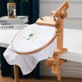 Wood Embroidery Hoop Holder 360 Degree Rotation with Embroidery Hoop