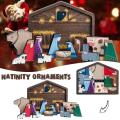 Unique Handmade Water Color Nativity for Christmas Jesus Puzzles Set
