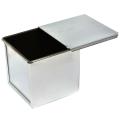 Aluminum Alloy Toast Box Loaf Pan Baking Mold with Lid 7.5x7.5x7.5cm