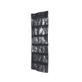 24 Grid Over Door Hanging Organizer Convenient Storage Holder -black