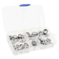 120pcs Boxed 304 Stainless Steel Concave-convex Fish-eye Gasket