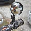 Bicycle Rearview Mirror Wide Angle Silicone Handle Mirror 5.3cm