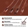 Wood Iced Tea Spoons Small Stirring Spoon Long Handle Spoons 4 Pieces