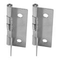 Silver Tone Metal 50362mm Spring Loaded Self Opening Hinges