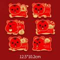 6pcs Red Packet for Chinese Tiger Year Hongbao Spring Festival D