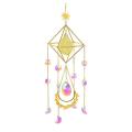 Crystal Wind Chime Pendant Hanging Drop for Garden Wind Chimes,1