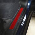 Car Door Sill Strip Guard for Dodge Ram 2018-2022, Red Carbon Fiber