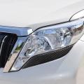 Car Headlights Eyebrow Trim for Toyota Land Cruiser Prado 2010-2018