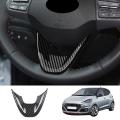 Car Carbon Fiber V Style Steering Wheel Panel Cover Trim Decoration