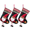 3 Pack Christmas Stockings for Xmas Holiday Party Decoration, A