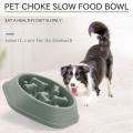 Slow Feeder Dog Bowl Anti-irrigation Healthy Diet Interactive - B