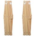 Accordion Wall Hanger 10 Hooks Pack Of 2 Wood Wall Mounted Expandable