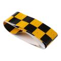 2x 1m Reflective Safety Warning Conspicuity Tape Sticker,black+yellow