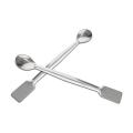Stainless Steel Lab Scoop 10 Pcs Mini Spatula for Reagent Sampling