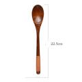 8 Pcs Wooden 9inch Japanese Spoon Fork Set Kitchen Wooden Cutlery Set