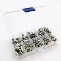 80 Sets Chicago Screws 5 Sizes Screws Studs Rivets,for Leather