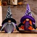 Halloween Decoration Faceless Dwarf Doll Spider Decorations Purple