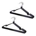 10 Pcs Non-slip Shirt Trouser Hook Hangers Coat Hanger (black)