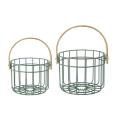 Iron Storage Basket with Handle Fruit Storage Basket Home Container A