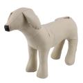 Leather Dog Mannequins Standing Position Toys White M