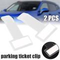 4pcs Parking Ticket Clip Card Bill Holder Home Office Accessories