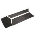 Car Soft Carbon Fiber Armrest Box Panel Cover Trim Stickers Black
