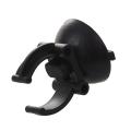 2 Pcs Black Suction Cup Airline Clips Holders for Aquarium