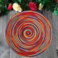 Round Braided Placemats Set Of 4 Decorative Colorful Placemats