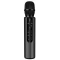 Bluetooth Dual Speaker Karaoke Mic for Live Streaming Speech Black