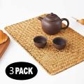 Pack Of 9, Natural Seagrass Place Mat, Rectangular Rattan Placemats