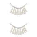 2pc Curtain Tiebacks Cotton Macrame Tassel Tieback Straps Home Decor