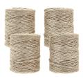 4 Pack Natural Jute Twine, 328 Feet Twine String for Diy Art Crafts