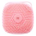 Dog Silicone Rubber Pet Brushes for Dogs &cats Shower Grooming - Pink
