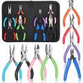 8 Pieces Jewelry Making Pliers Tool Kit, Needle Nose Pliers, Round