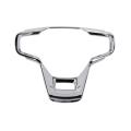 Steering Wheel Decoration Cover Trim Stickers Silver