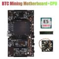 H61 X79 Btc Miner Motherboard with E5 2609 V2 Cpu+fan Lga 2011