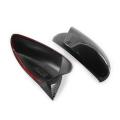1 Pair Car Carbon Fiber Rearview Mirror Cover Caps For-bmw E90 E91